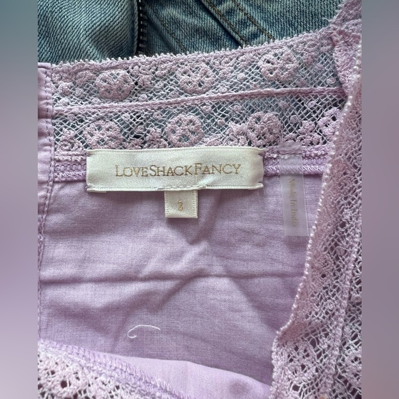 LoveShackFancy Freja Eyelet Puff-Sleeve Mini Dress - Picture 5 of 7